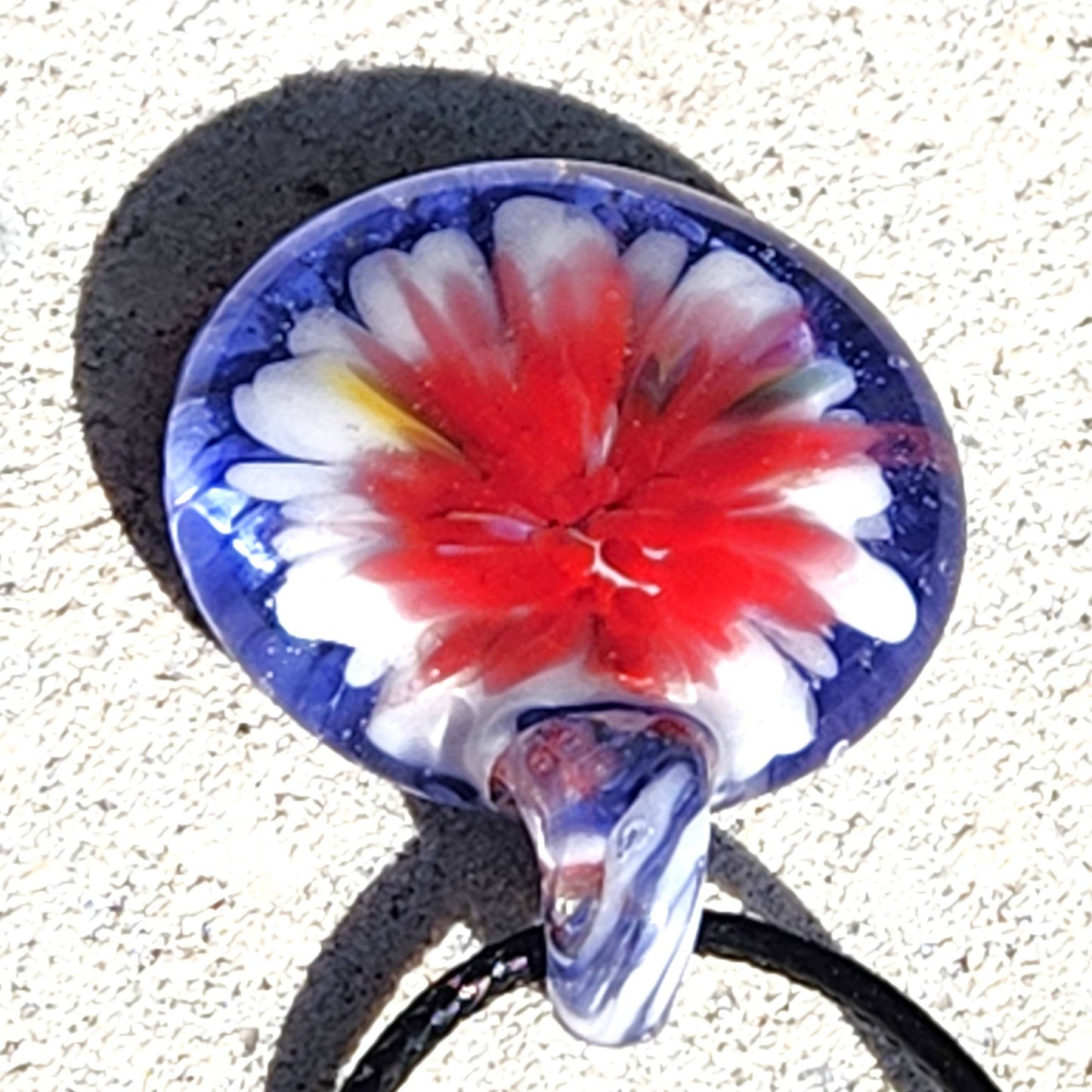 Blown Glass Pendant - Statement Necklace