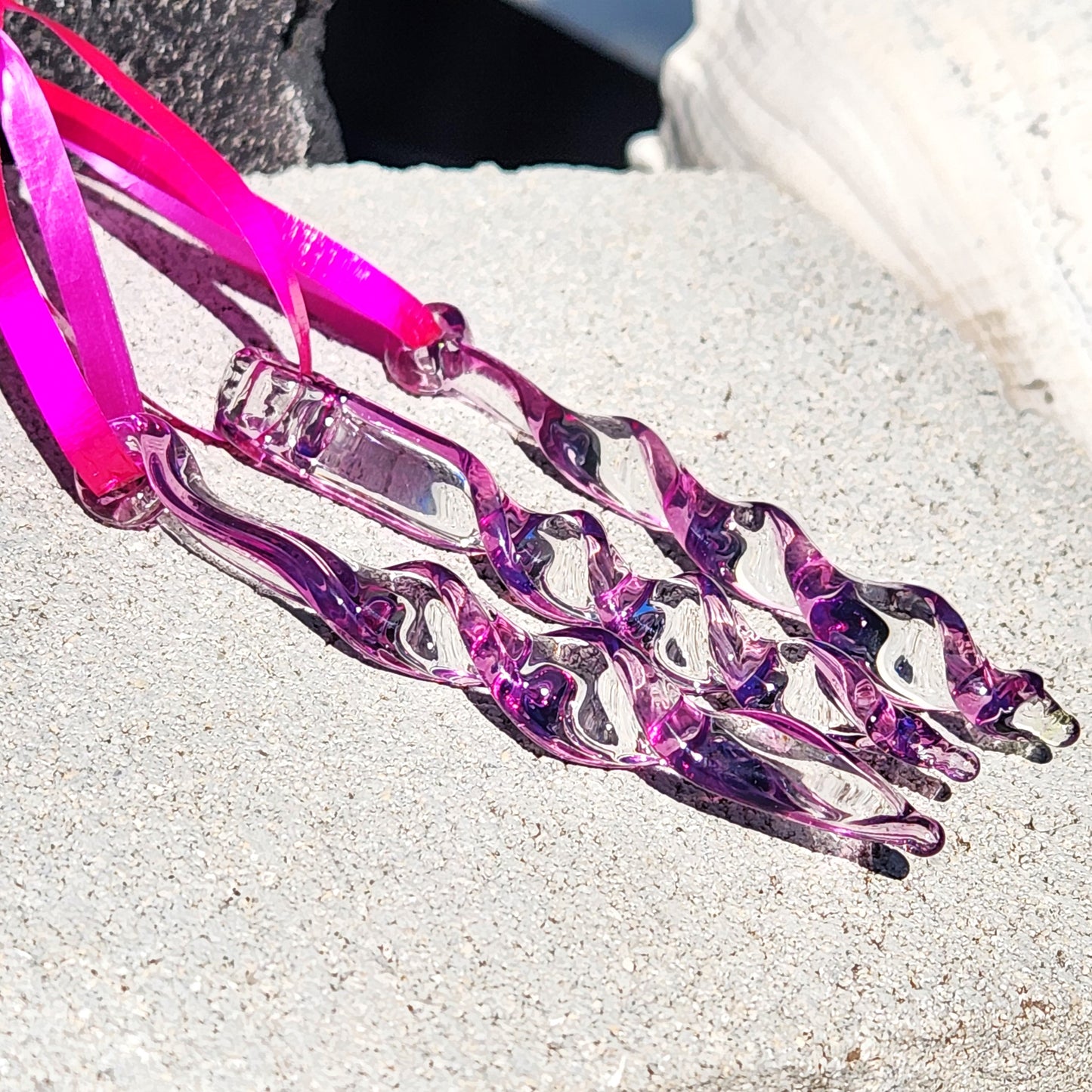 Set of 3 Purple Outdoor Decorations