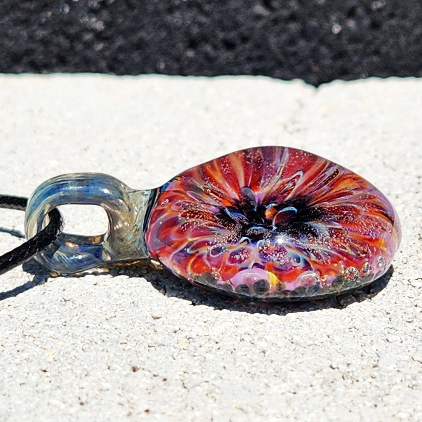 Color Burst Glass Pendant