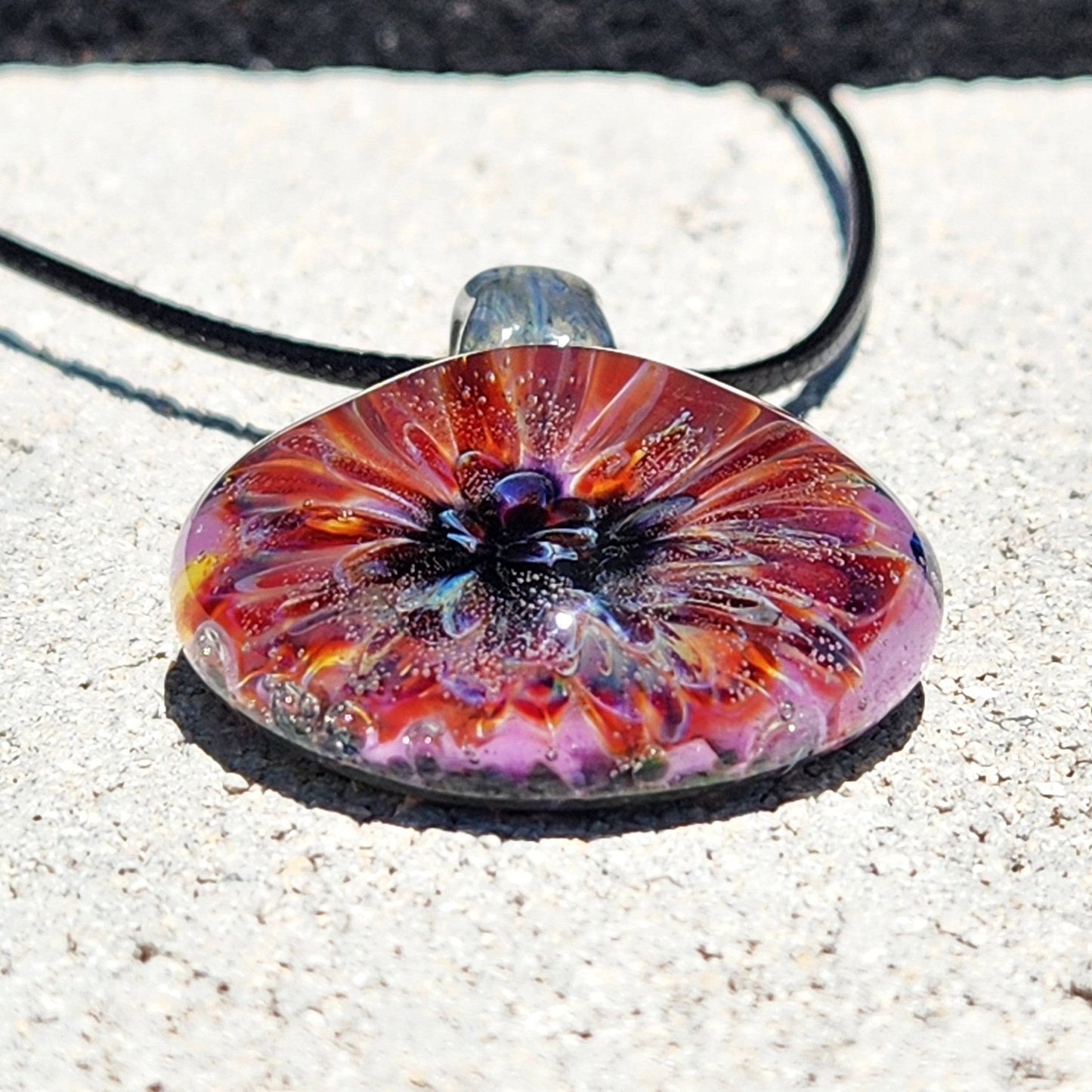 Color Burst Glass Pendant