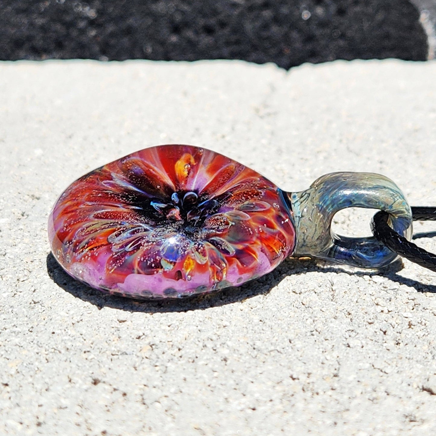 Color Burst Glass Pendant