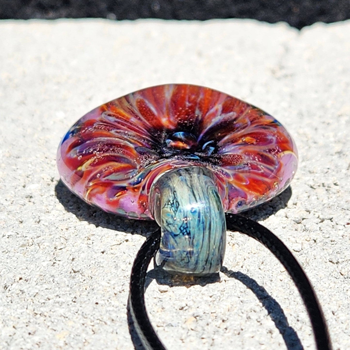 Color Burst Glass Pendant