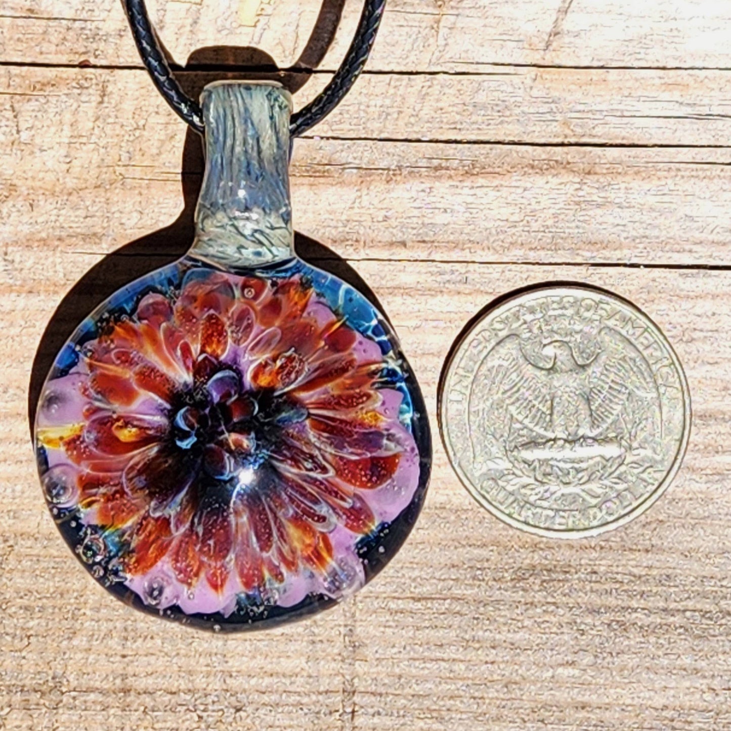 Color Burst Glass Pendant