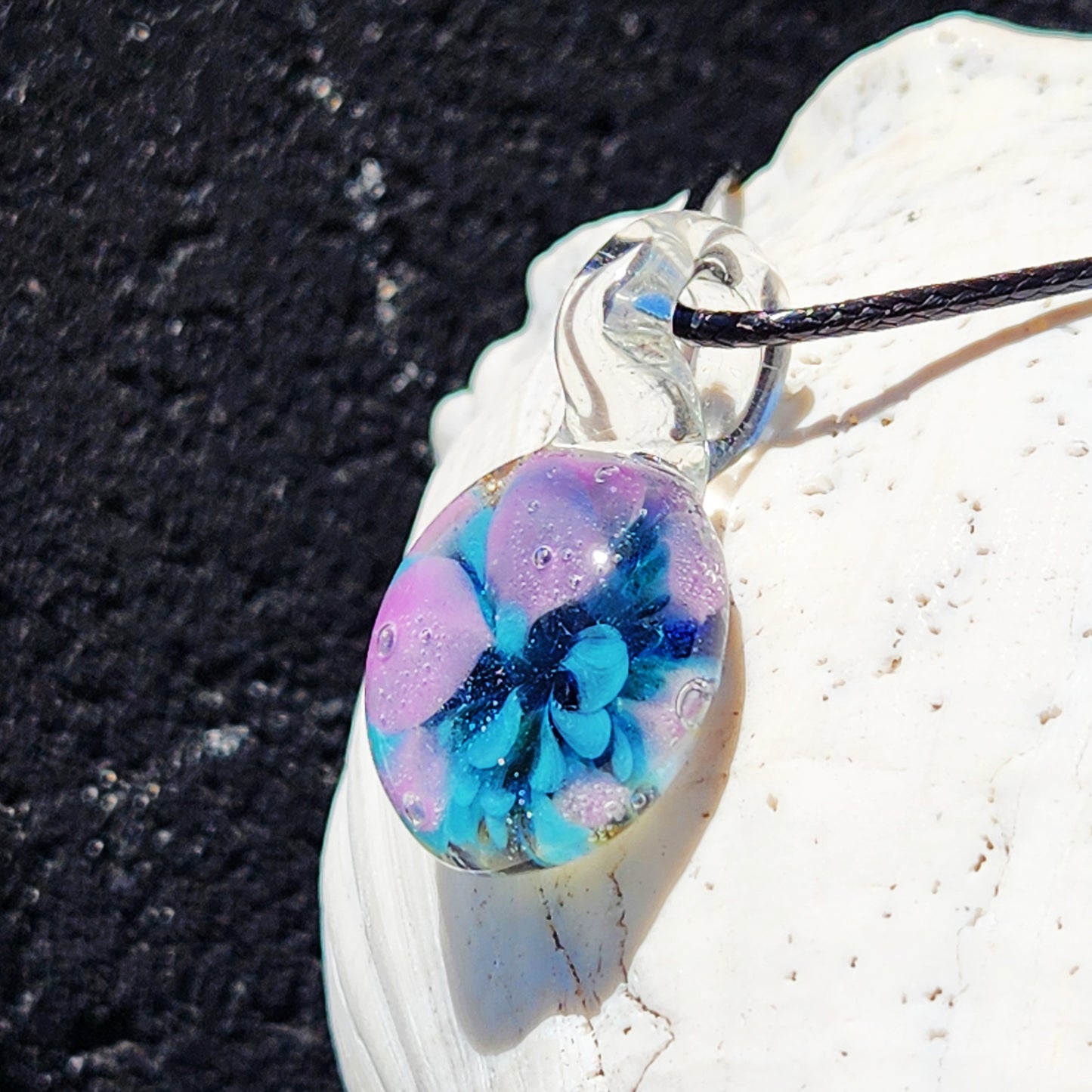 Small Purple/Blue Glass Pendant