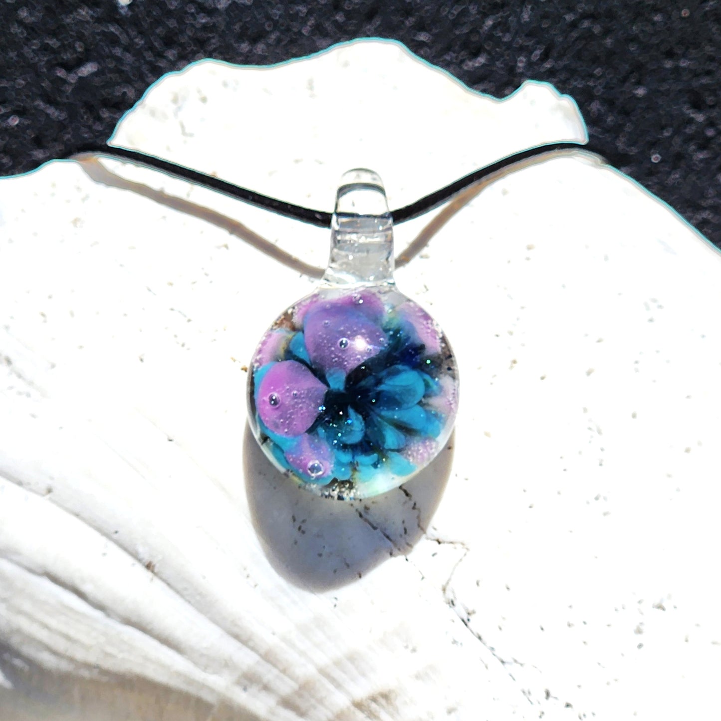Small Purple/Blue Glass Pendant