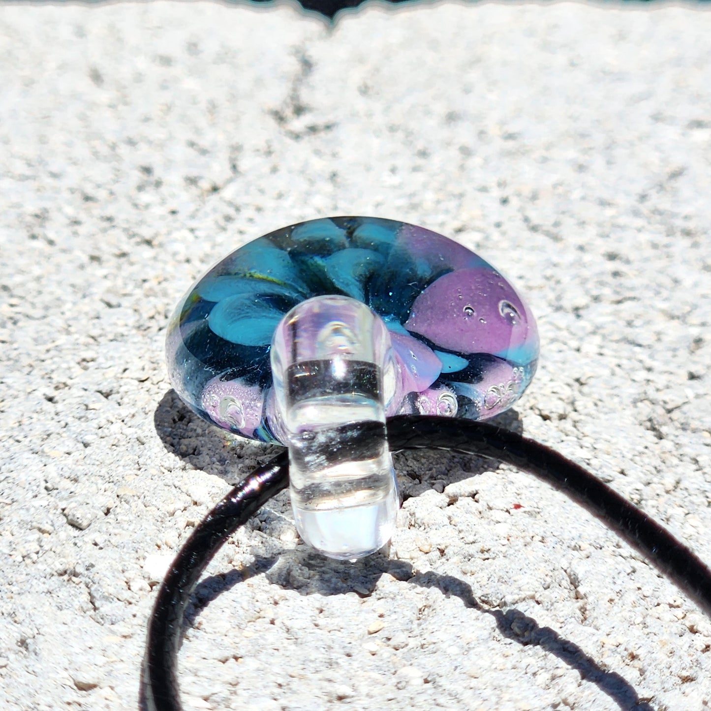 Small Purple/Blue Glass Pendant