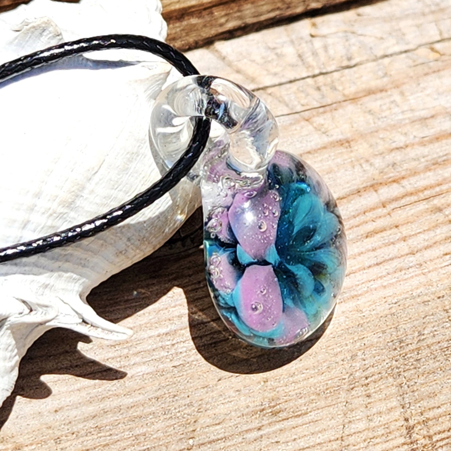 Small Purple/Blue Glass Pendant