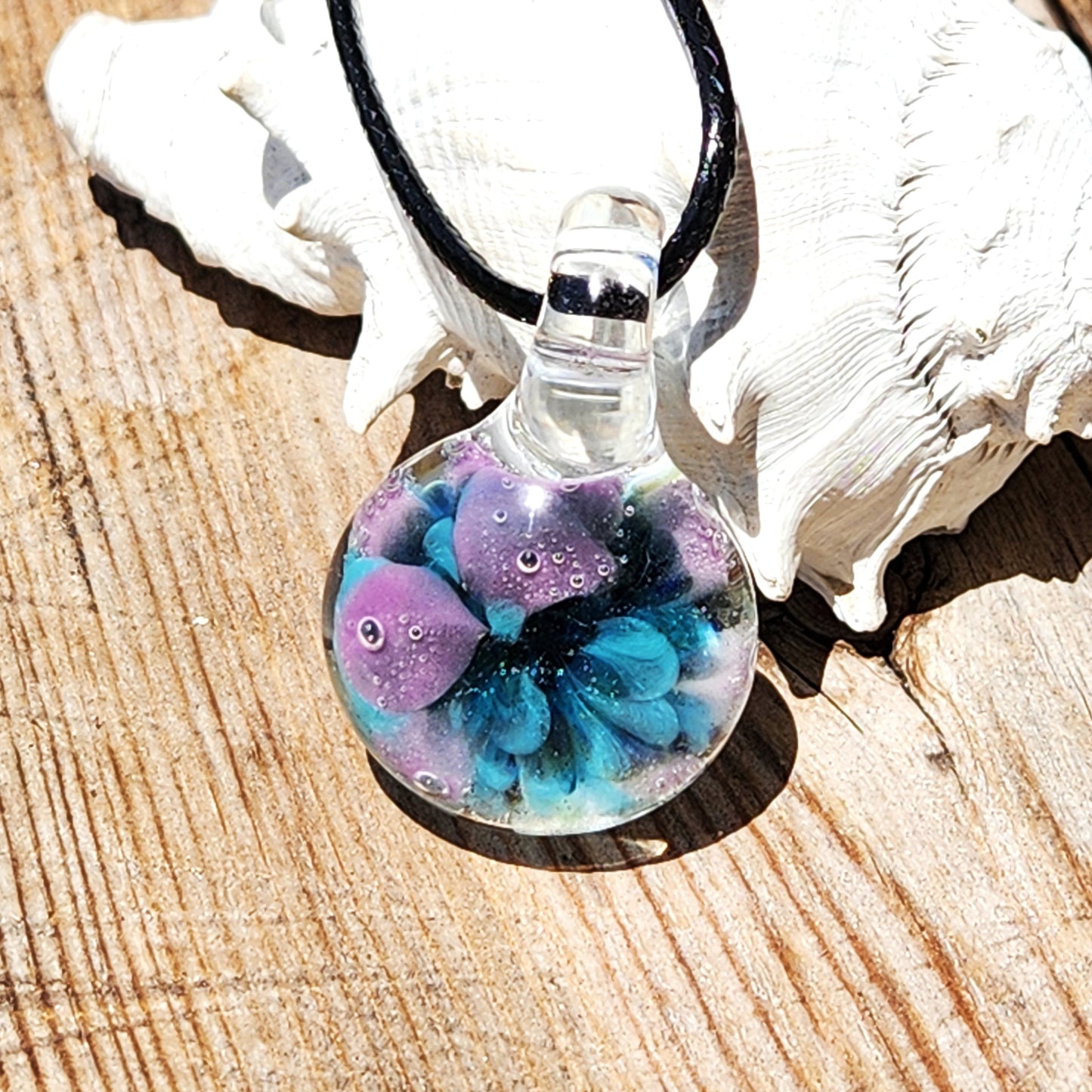 Small Purple/Blue Glass Pendant