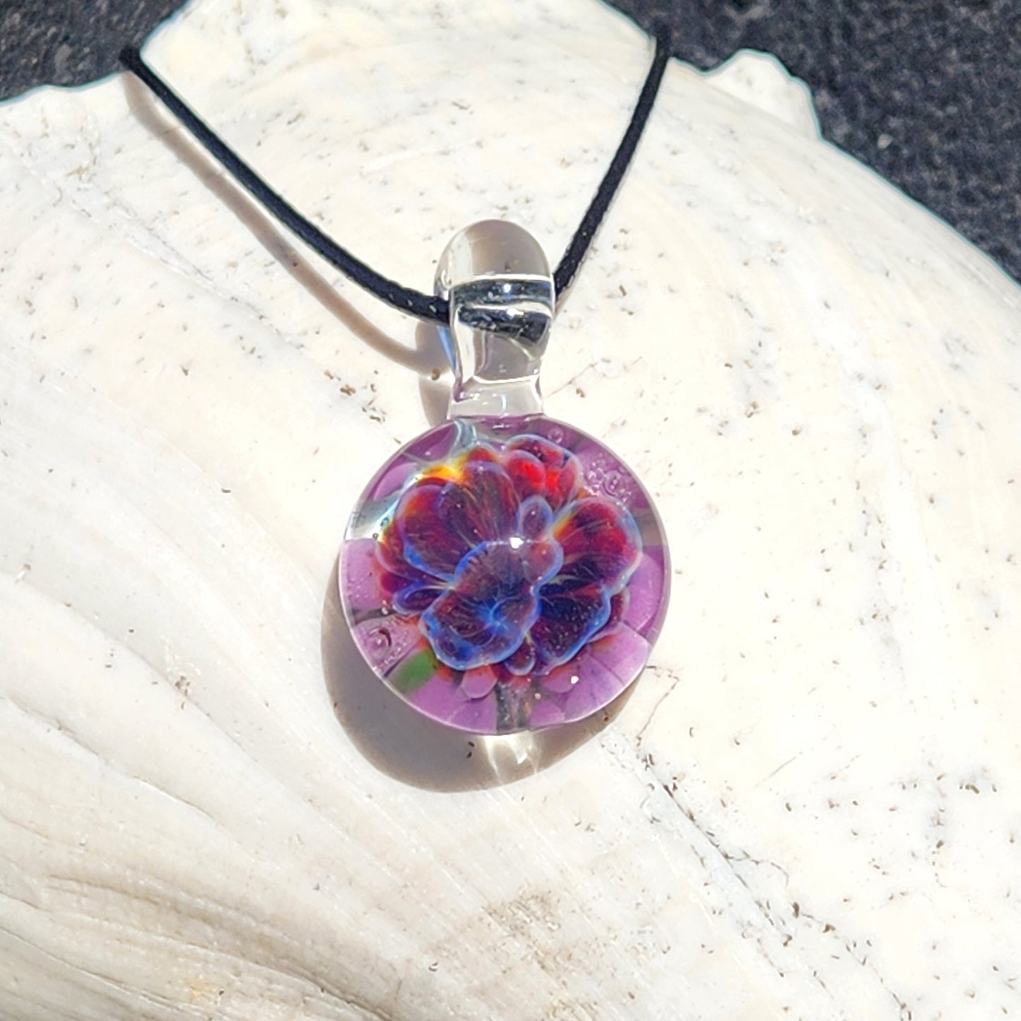 Small Purple Glass Pendant