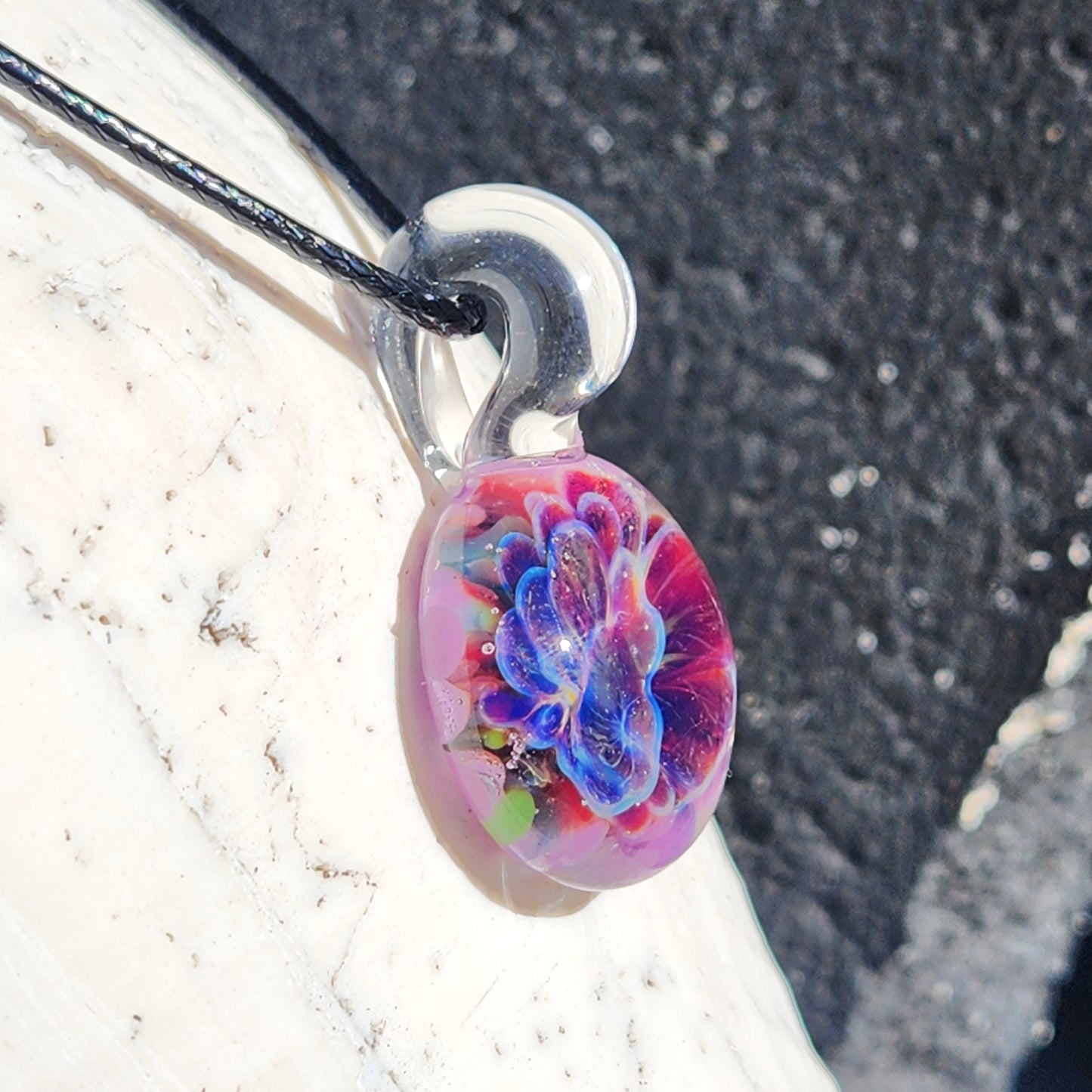 Small Purple Glass Pendant