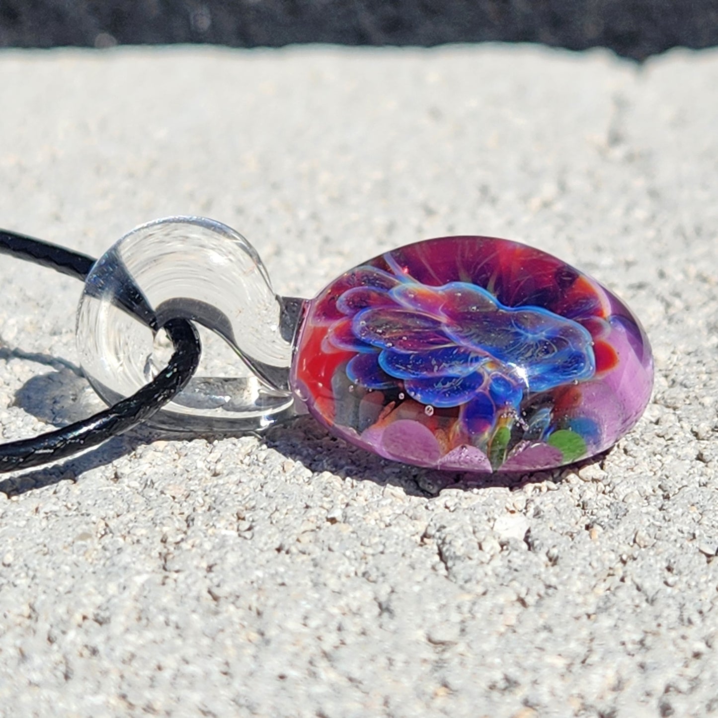 Small Purple Glass Pendant