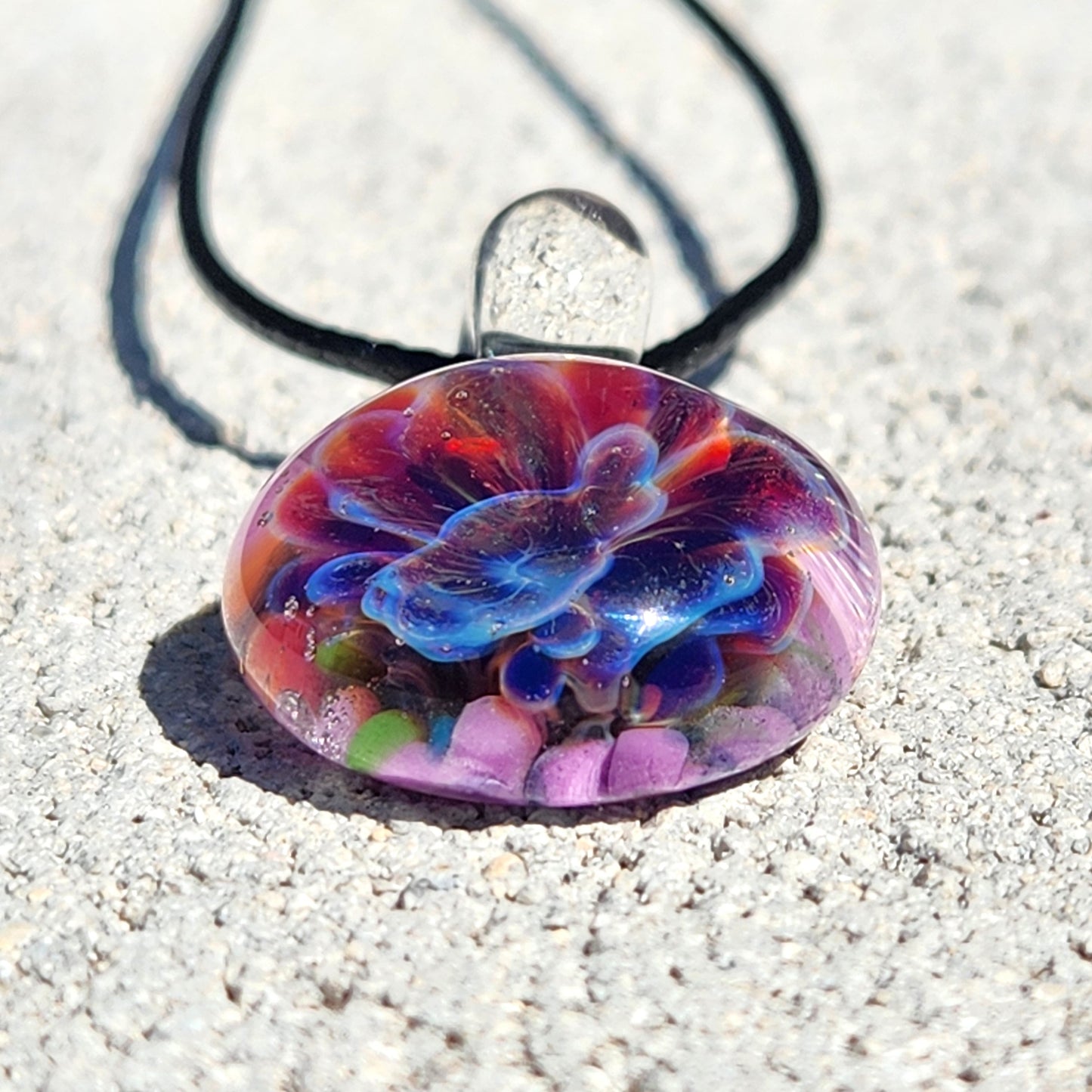 Small Purple Glass Pendant