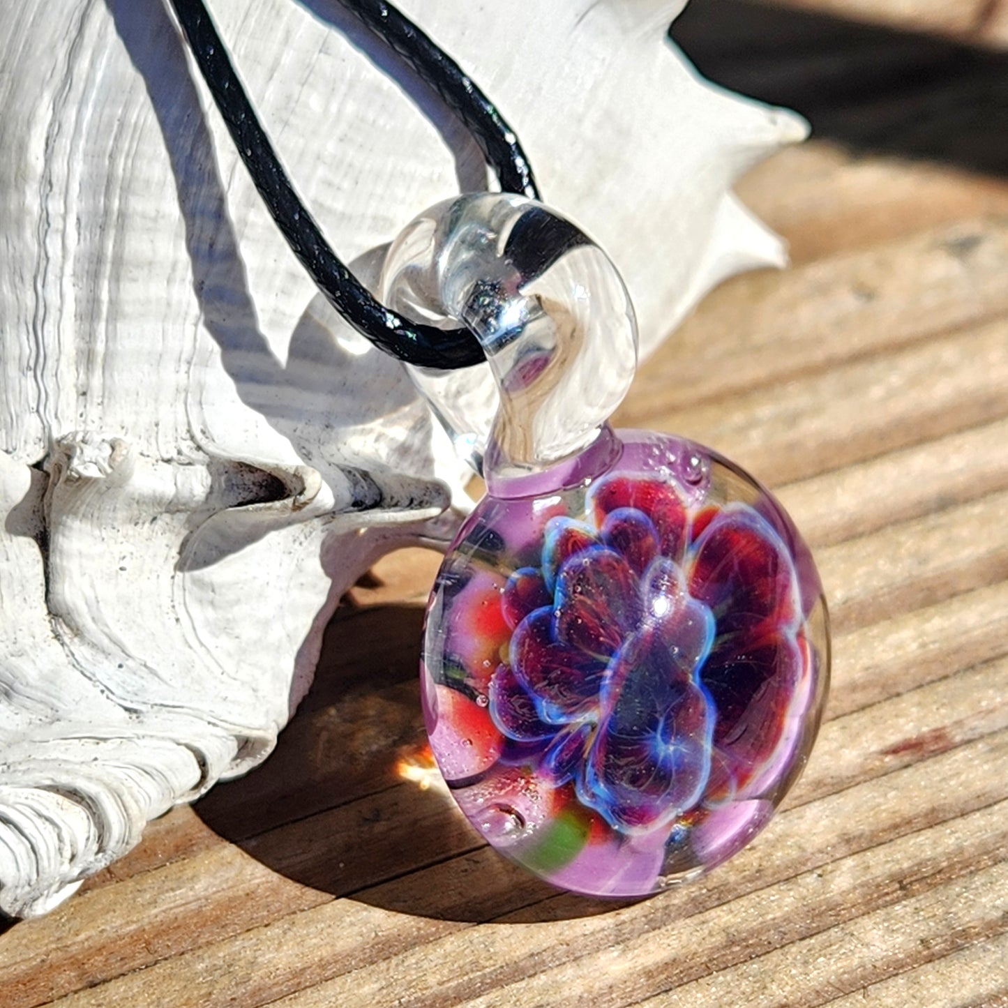 Small Purple Glass Pendant