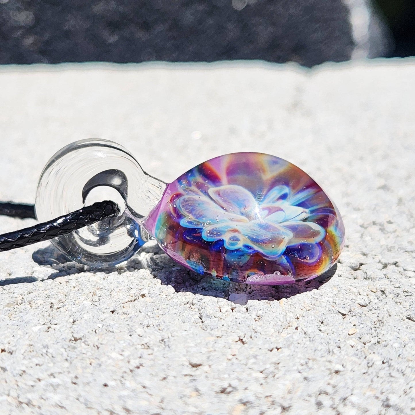 Small Glass Pendant Necklace