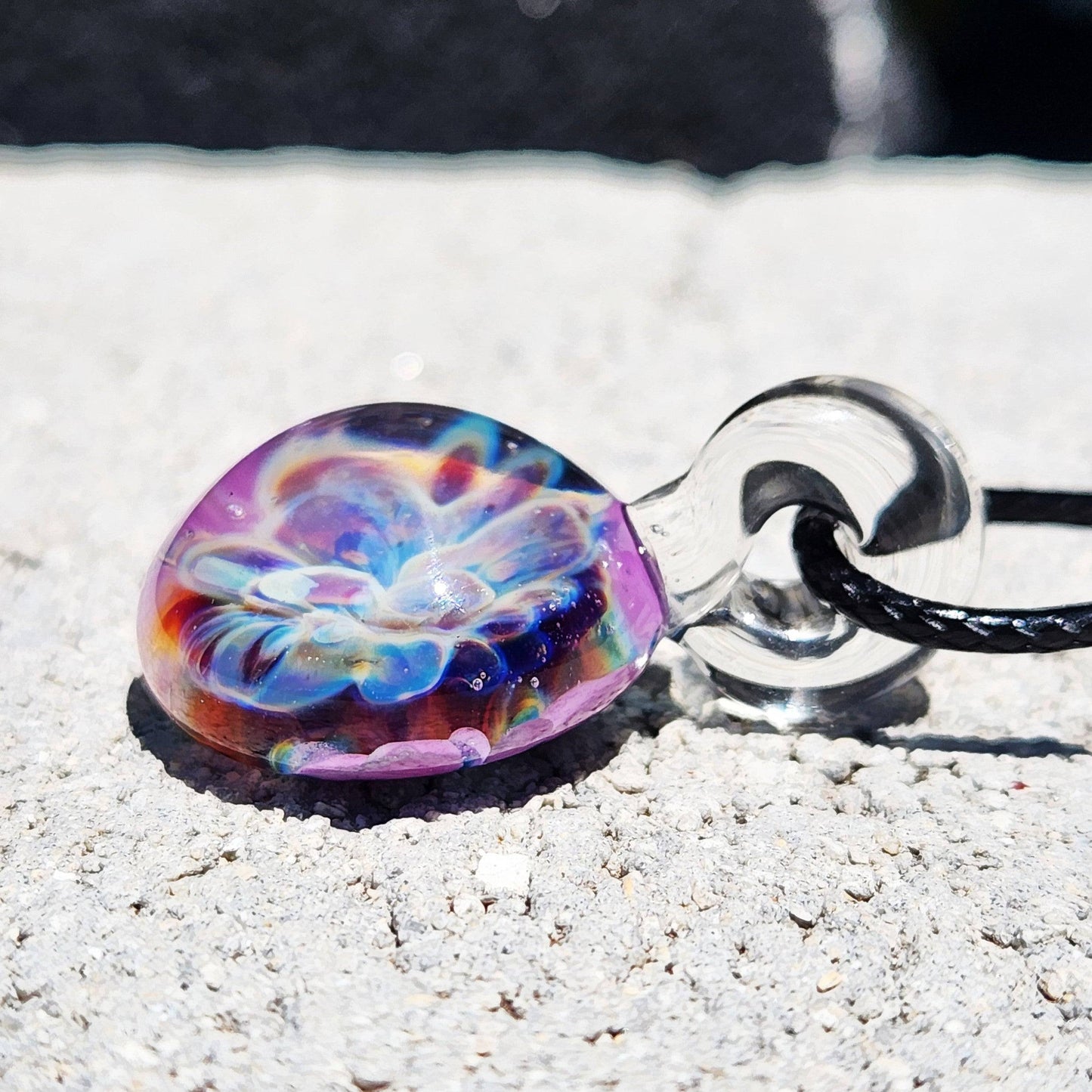 Small Glass Pendant Necklace