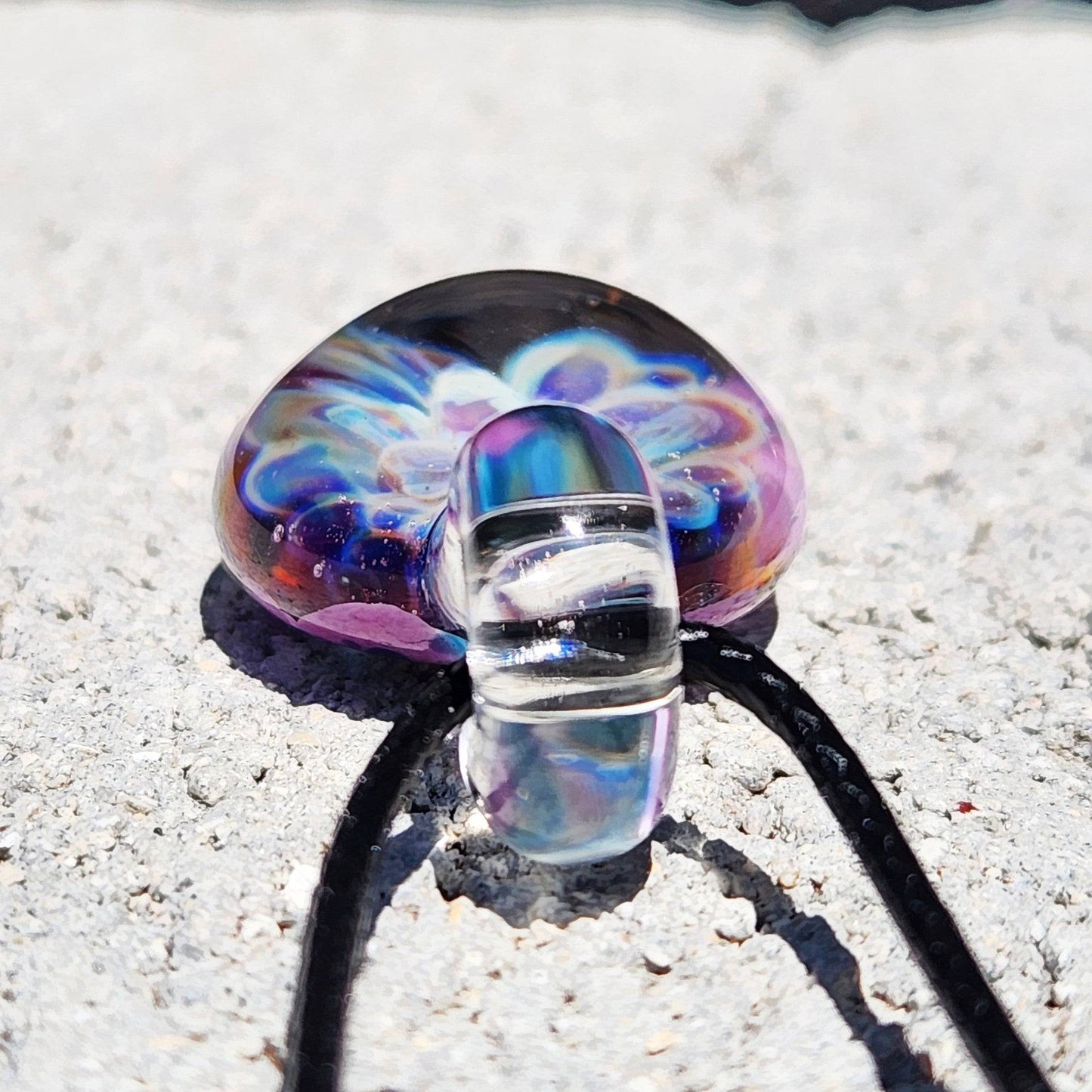 Small Glass Pendant Necklace