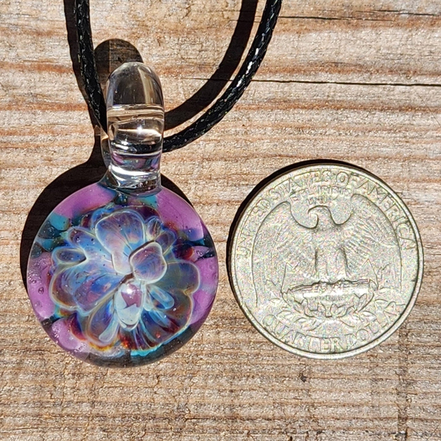Small Glass Pendant Necklace