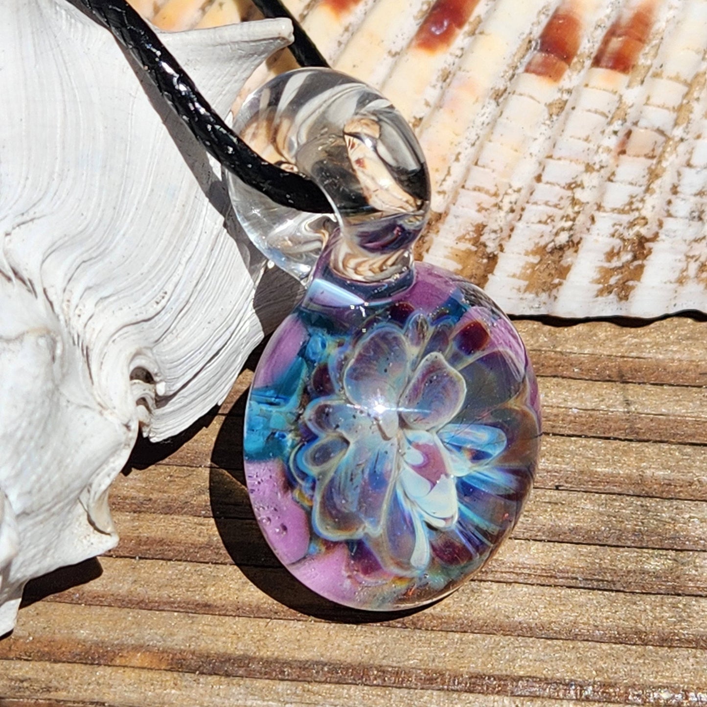 Small Glass Pendant Necklace