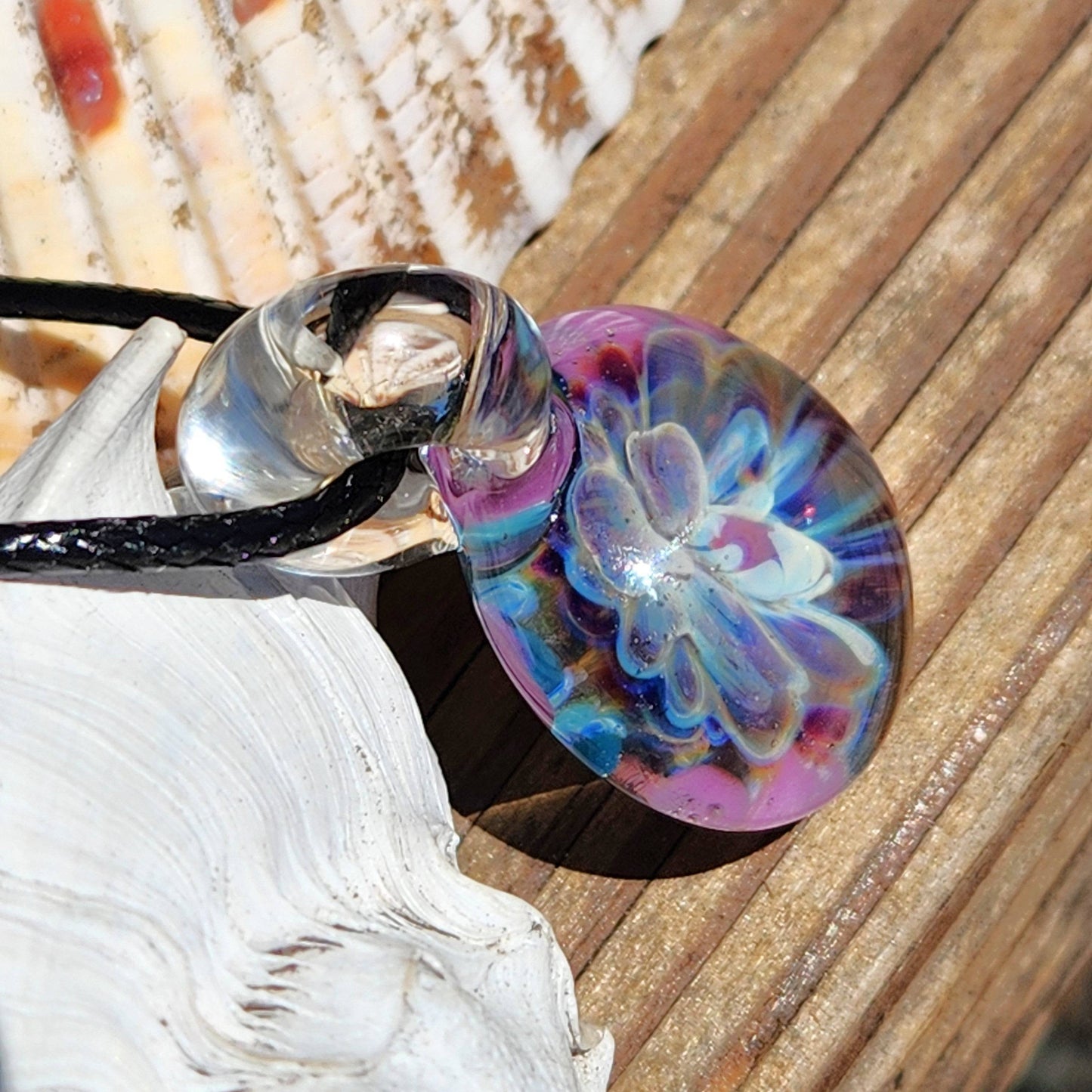 Small Glass Pendant Necklace