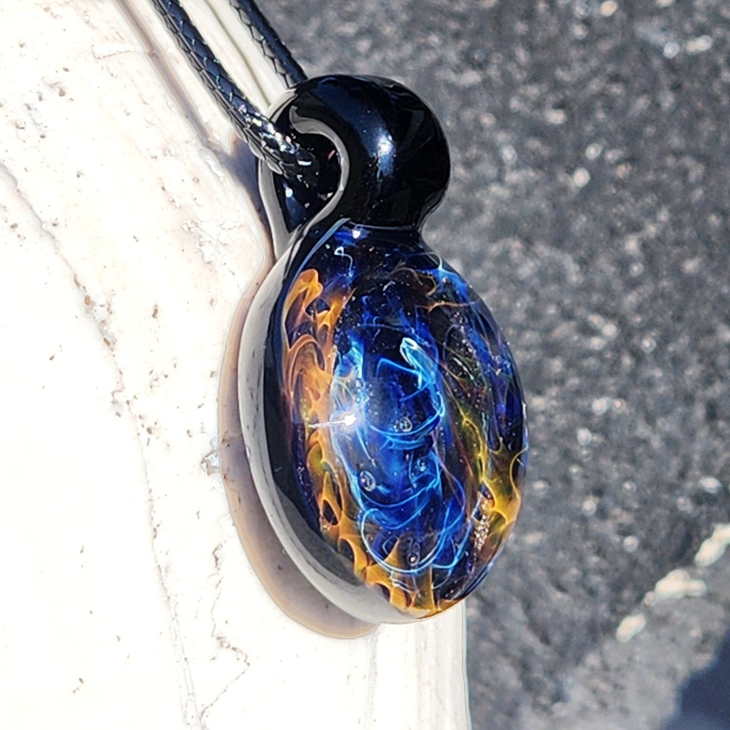 Galaxy Glass Pendant Necklace