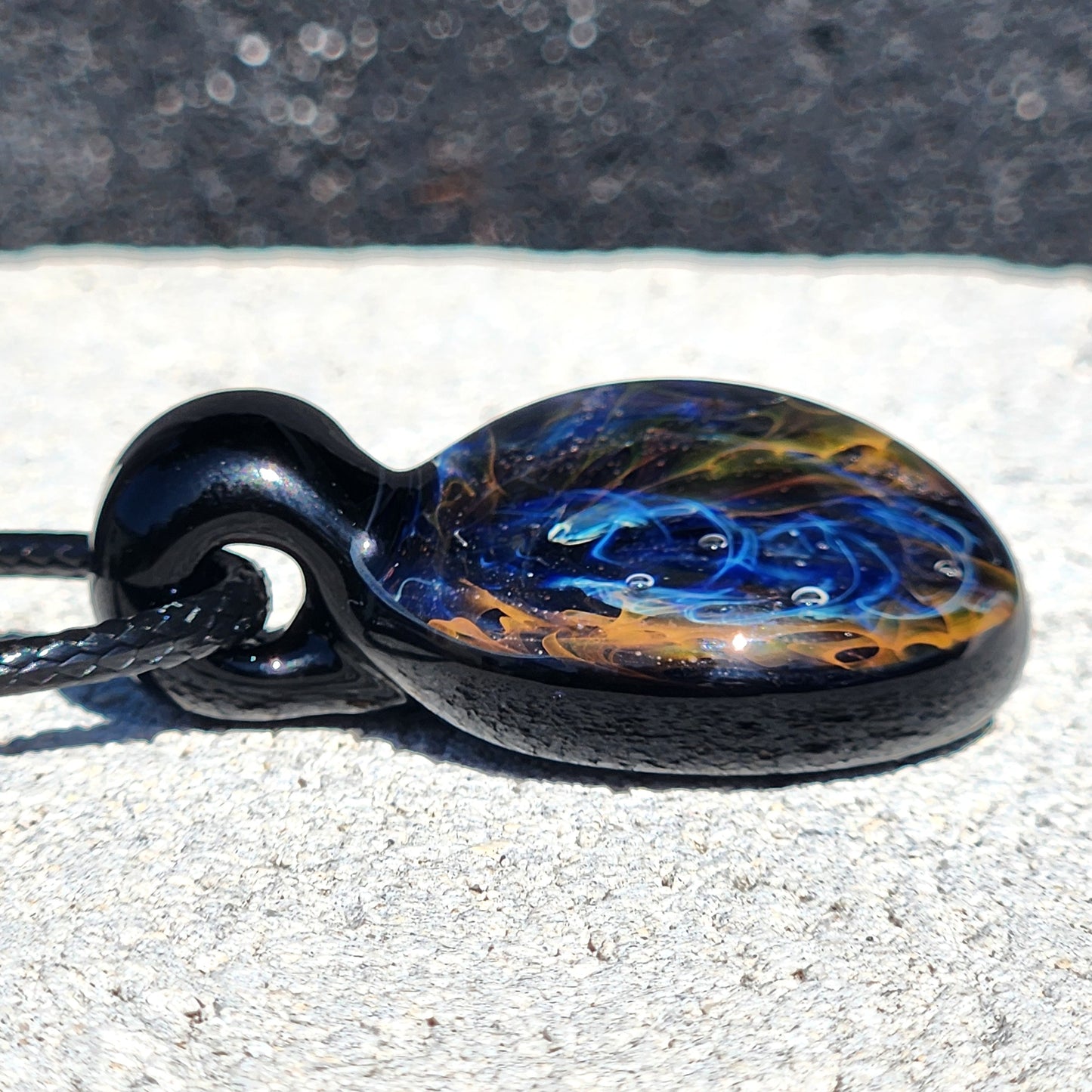 Galaxy Glass Pendant Necklace