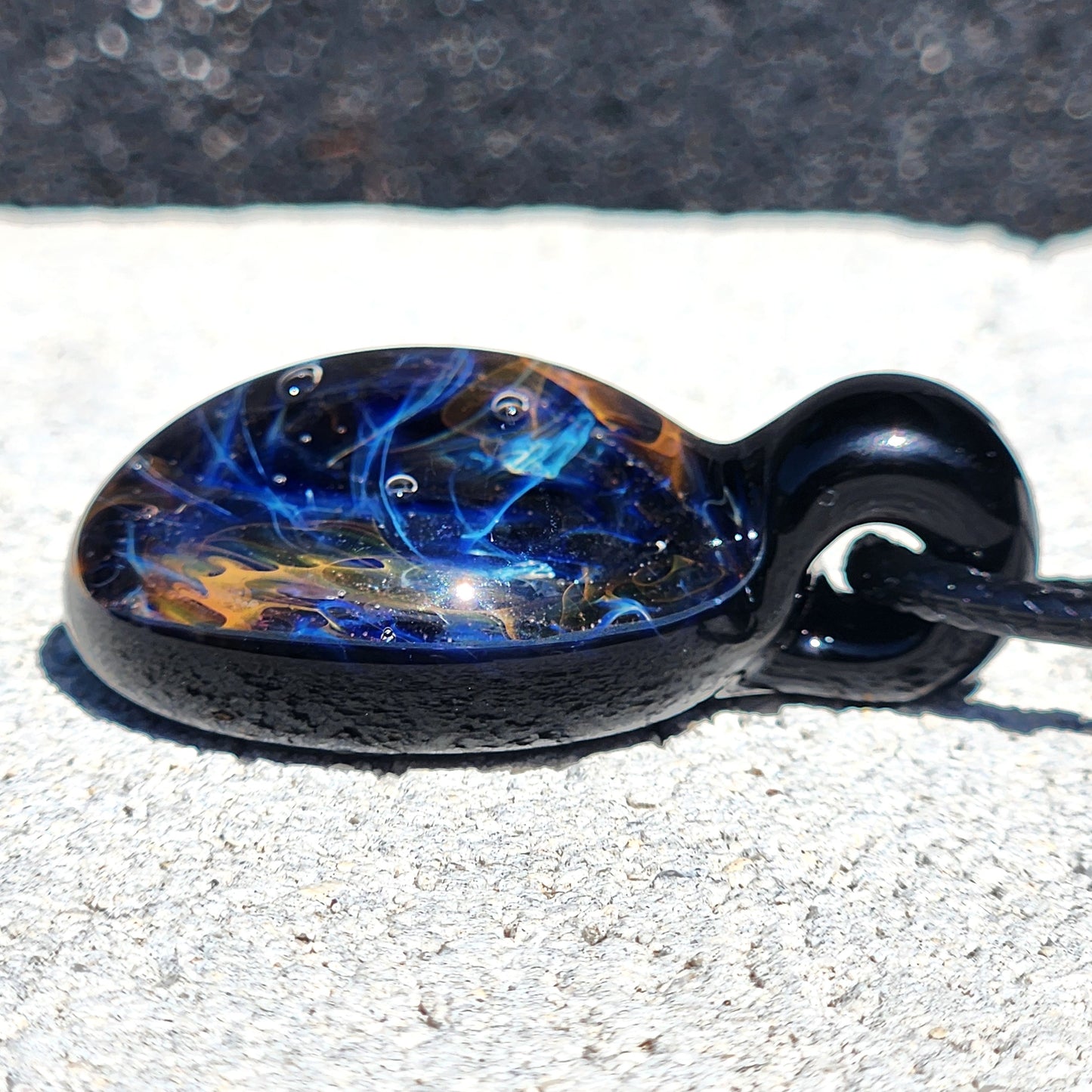 Galaxy Glass Pendant Necklace