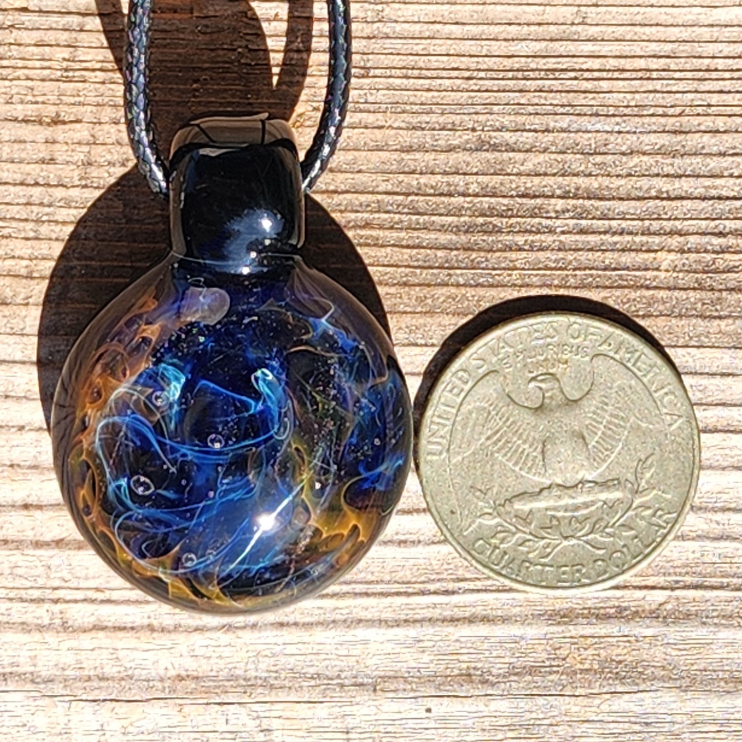 Galaxy Glass Pendant Necklace