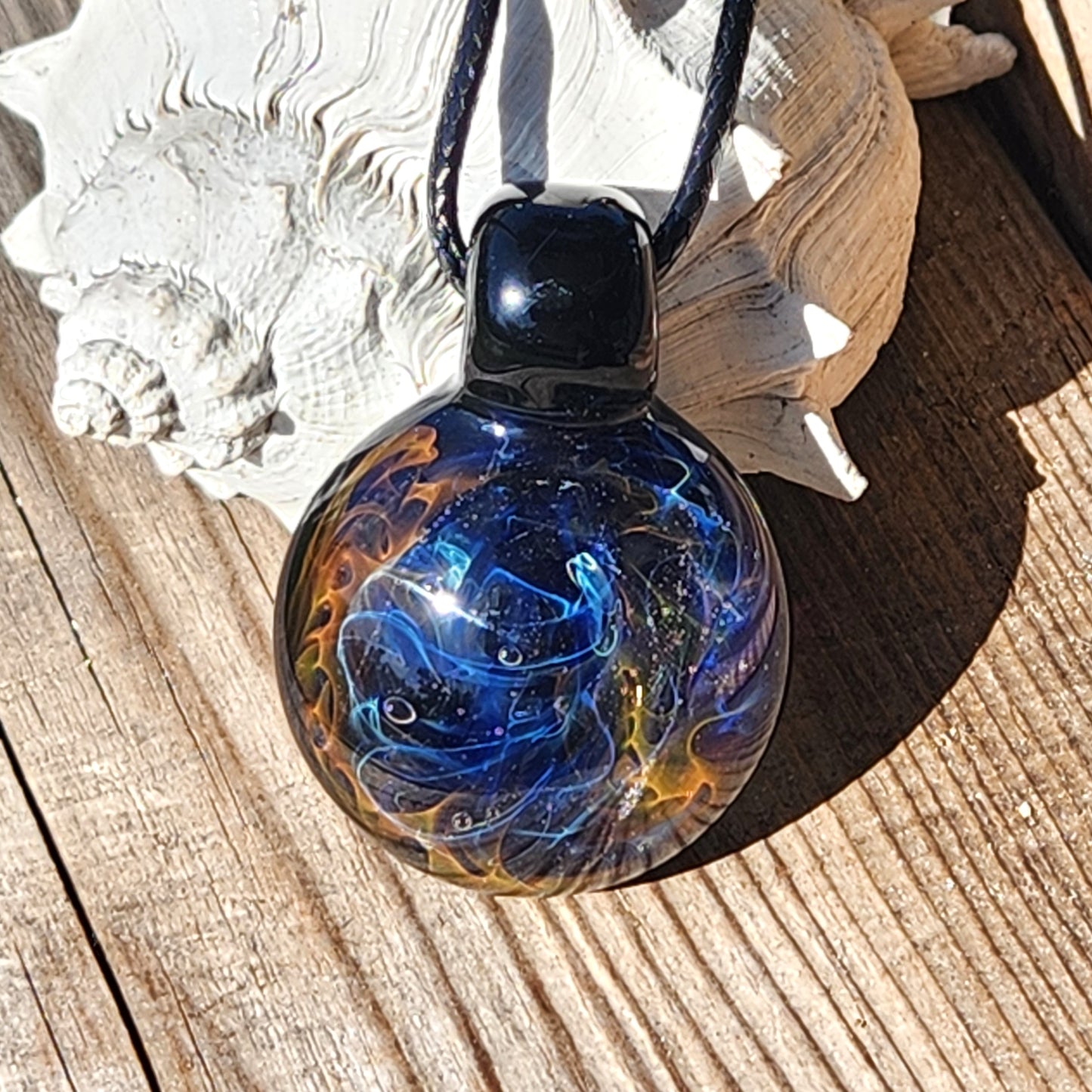 Galaxy Glass Pendant Necklace