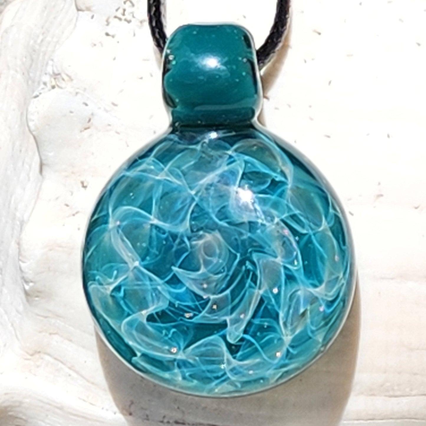 Blown Glass Necklace Jewelry - Handblown Borosilicate Glass Pendants DragonFireGlass