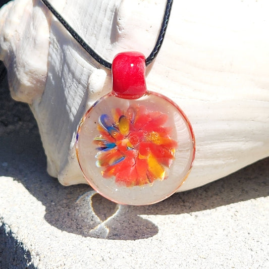 Glass Pendant Necklace: Unique Handcrafted Jewelry DragonFireGlass