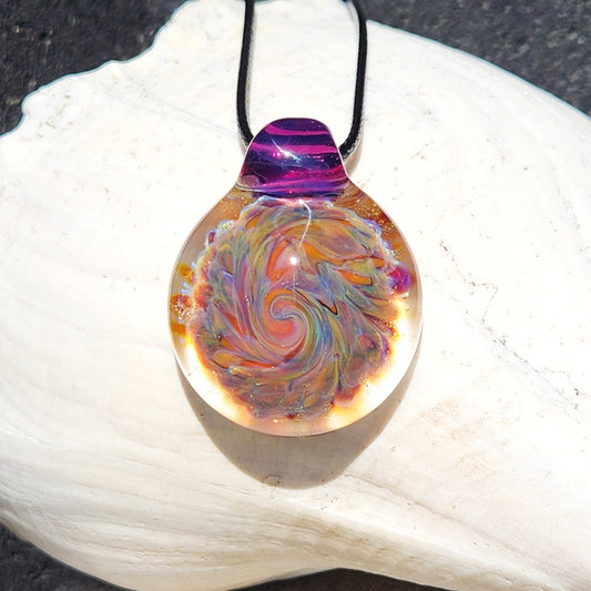 Handmade Blown Glass Pendant: Captivating Borosilicate Art DragonFireGlass