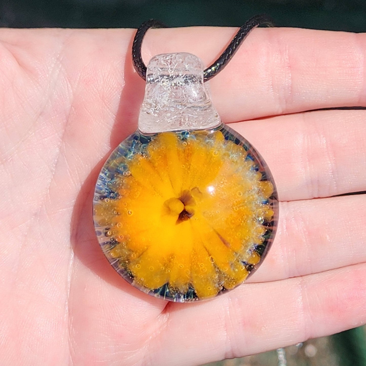 Handmade Blown Glass Pendant: Statement Pieces for the Fashion Forward DragonFireGlass