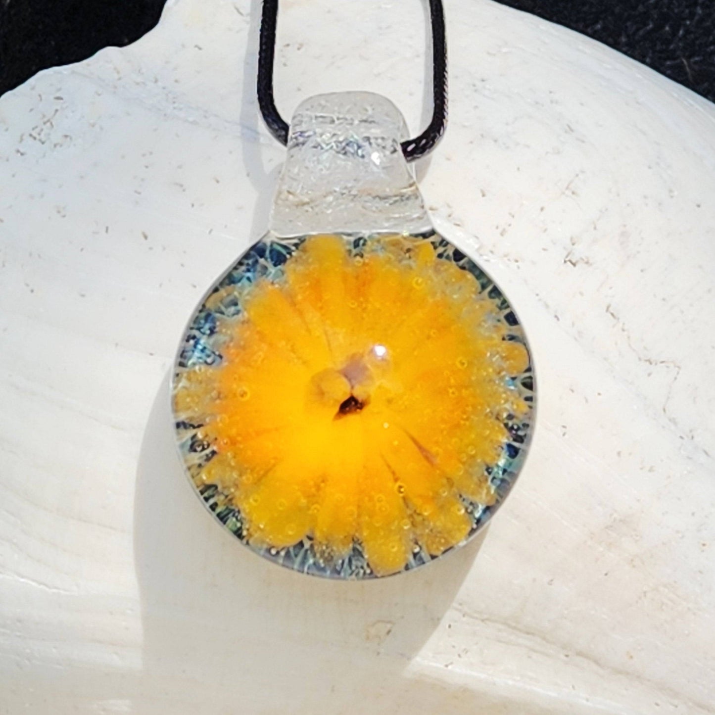 Handmade Blown Glass Pendant: Statement Pieces for the Fashion Forward DragonFireGlass