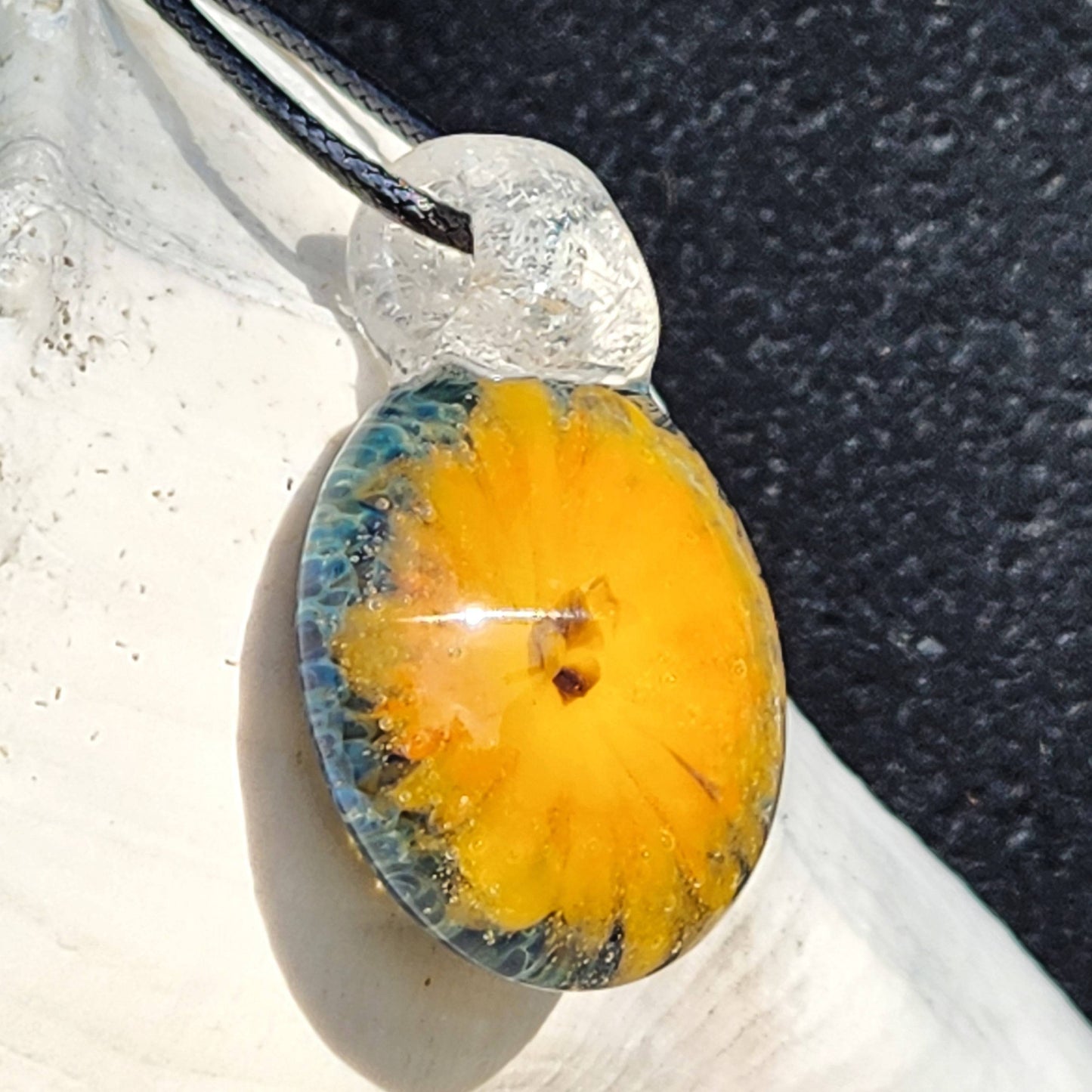 Handmade Blown Glass Pendant: Statement Pieces for the Fashion Forward DragonFireGlass