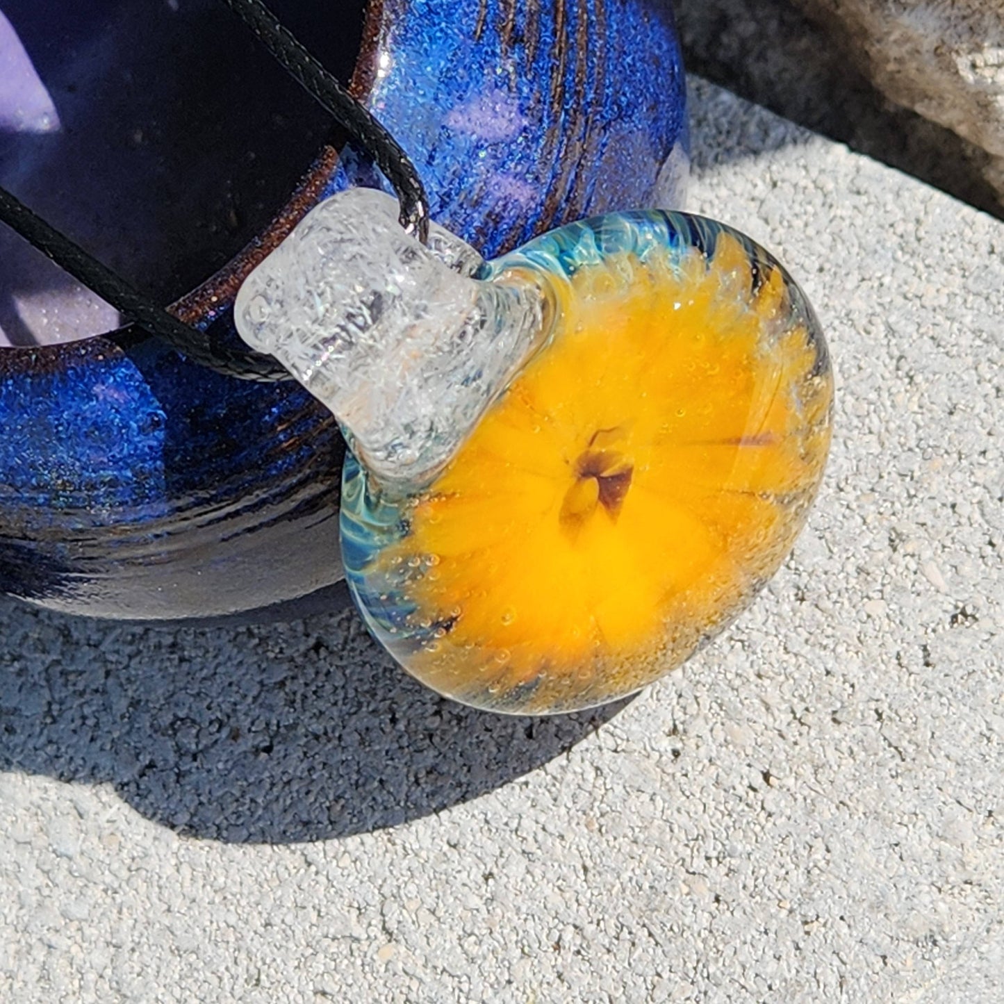 Handmade Blown Glass Pendant: Statement Pieces for the Fashion Forward DragonFireGlass