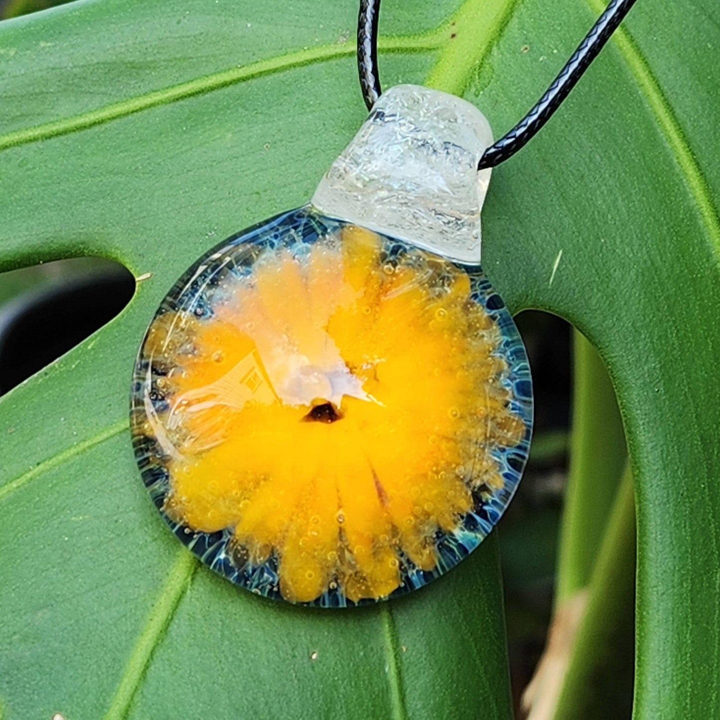 Handmade Blown Glass Pendant: Statement Pieces for the Fashion Forward DragonFireGlass