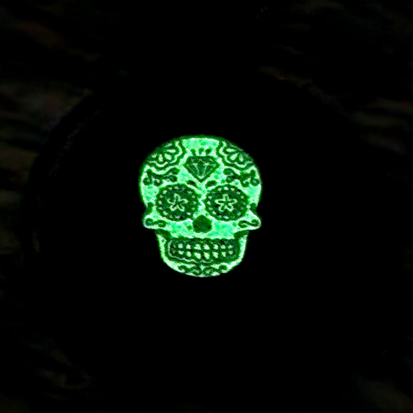 Handmade Resin Glow-in-the-Dark Skull Pendant Necklace DragonFireGlass