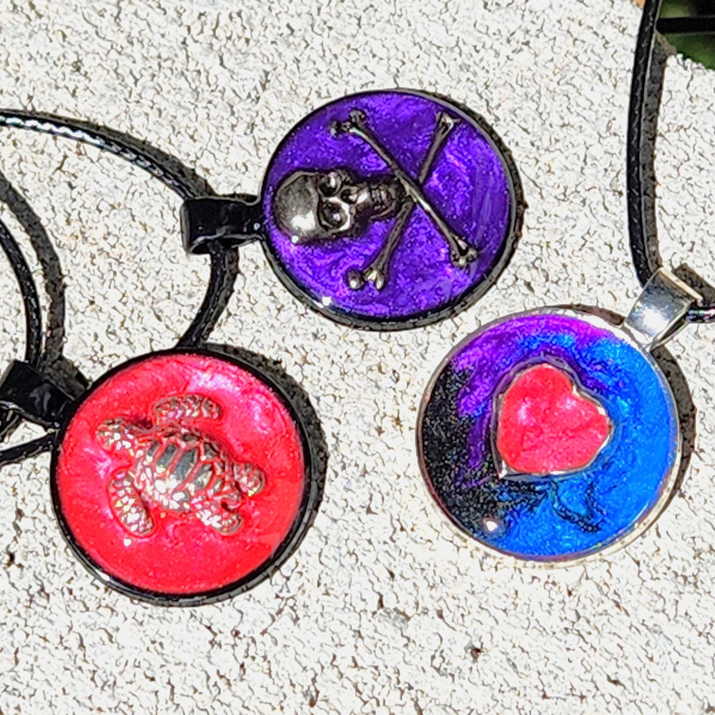 Heartfelt Love Resin Pendant with Heart-Shaped Insert DragonFireGlass