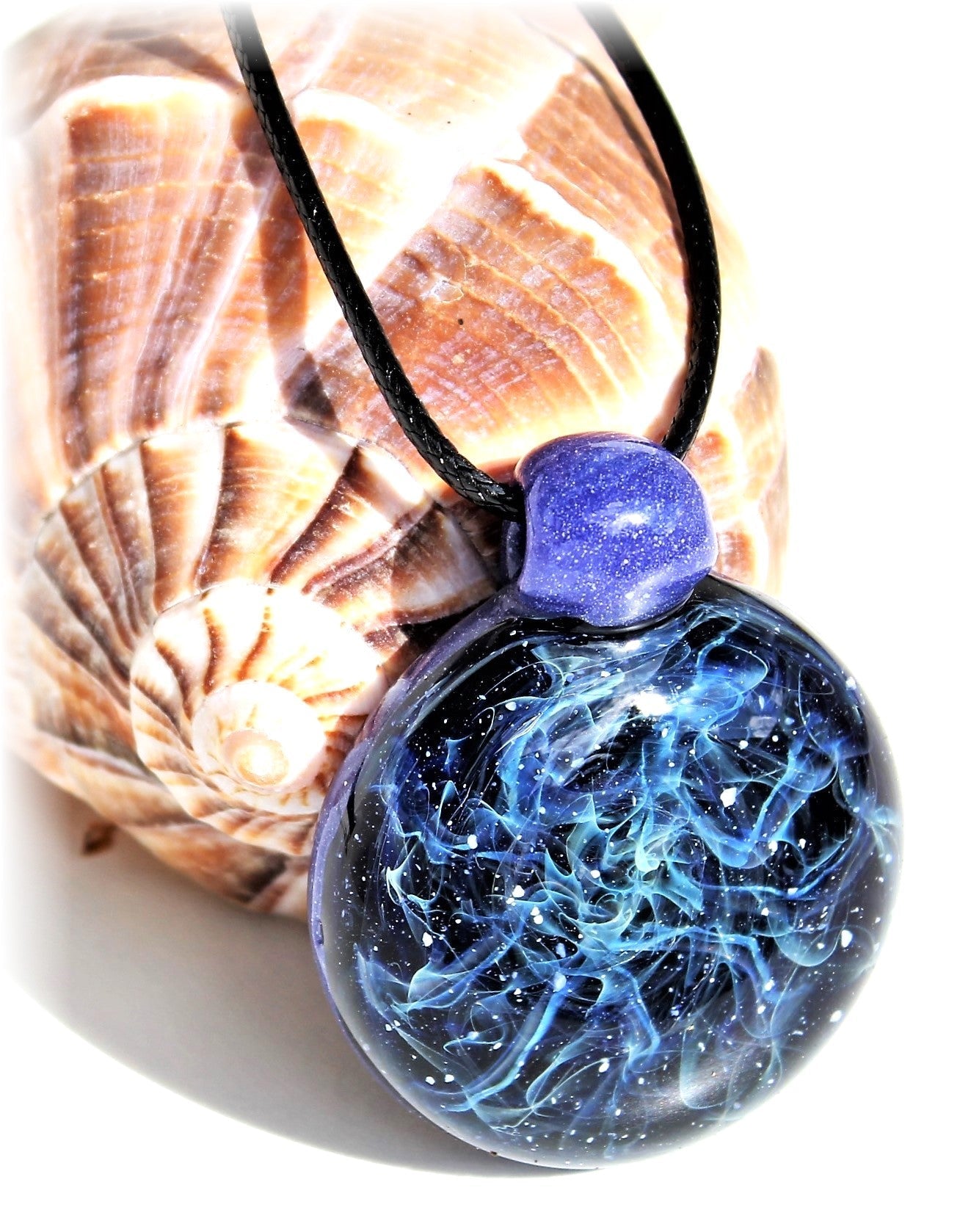 Galaxy Pendant Necklace – Unique Handmade Cosmic Glass Jewelry ...