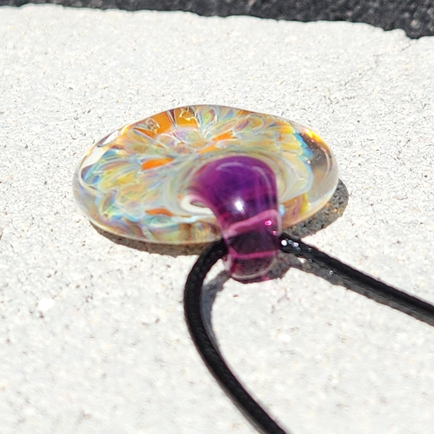 Handmade Blown Glass Pendant: Captivating Borosilicate Jewelry Designs