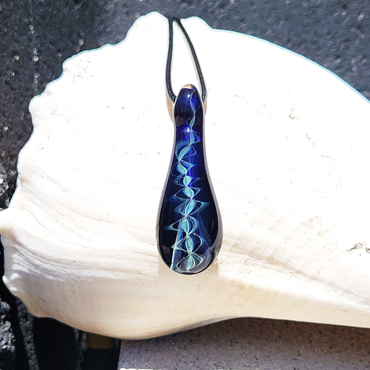 One-of-a-Kind Glass Pendant Necklaces: Handblown Borosilicate Glass Pendants