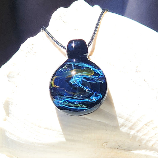 Heady Glass Pendant: Artisan Crafted Elegance in Borosilicate Glass