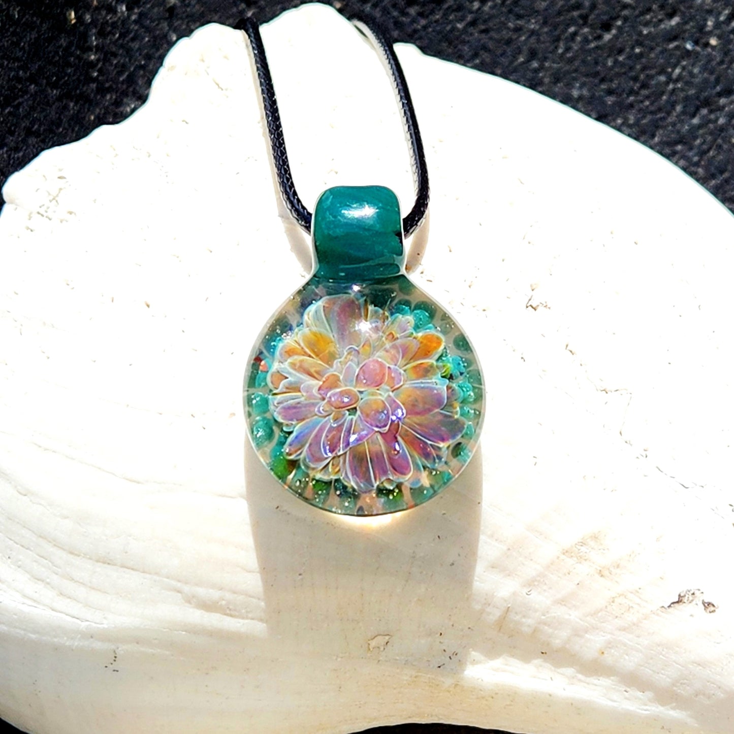 Small Handmade Glass Jewelry - Handblown Borosilicate Pendant