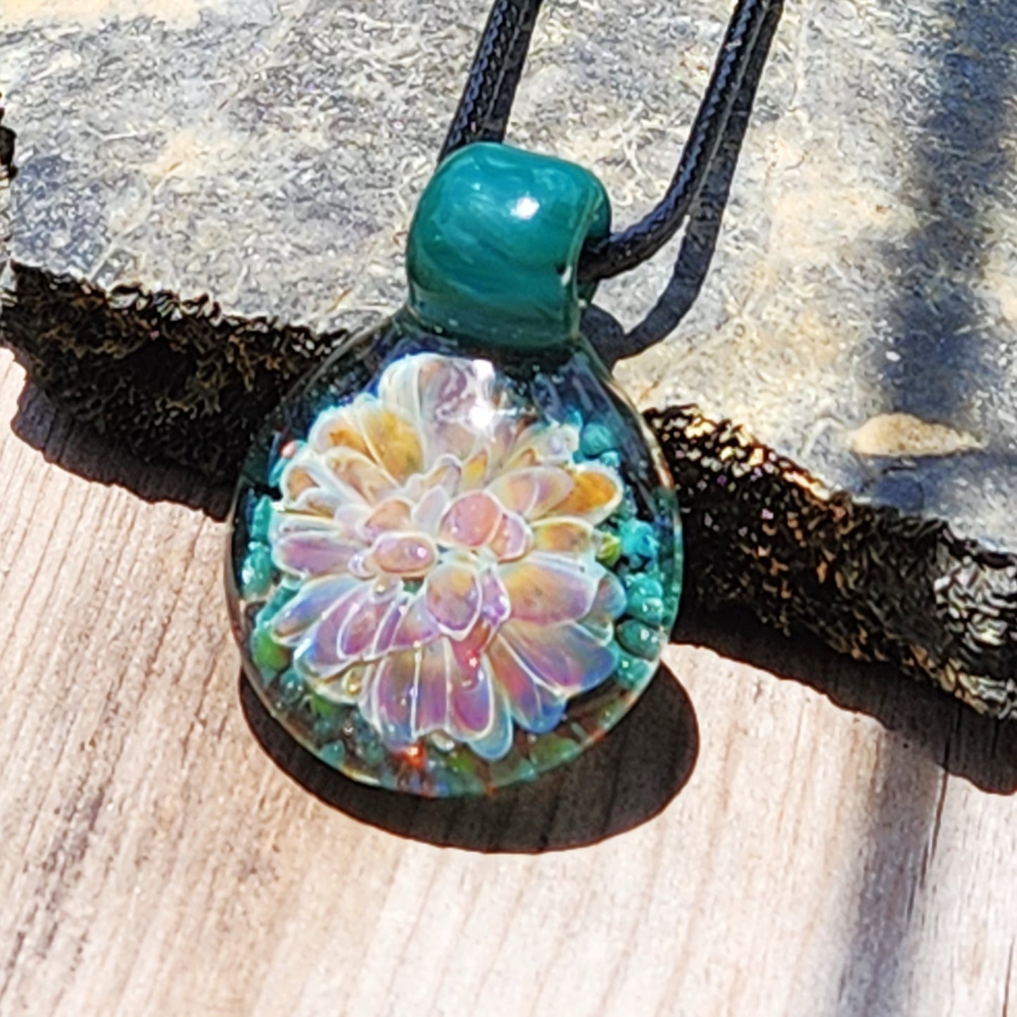 Small Handmade Glass Jewelry - Handblown Borosilicate Pendant