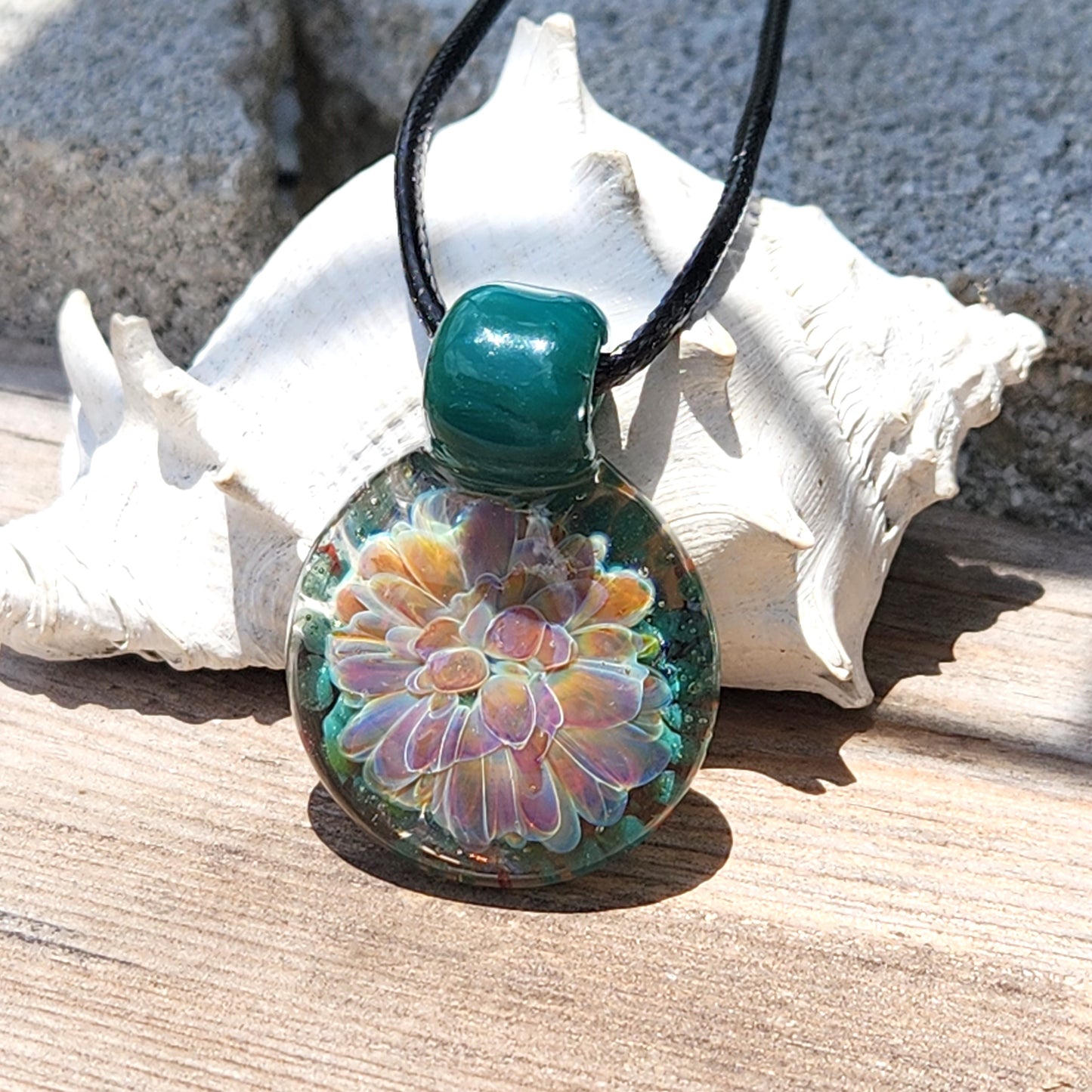 Small Handmade Glass Jewelry - Handblown Borosilicate Pendant