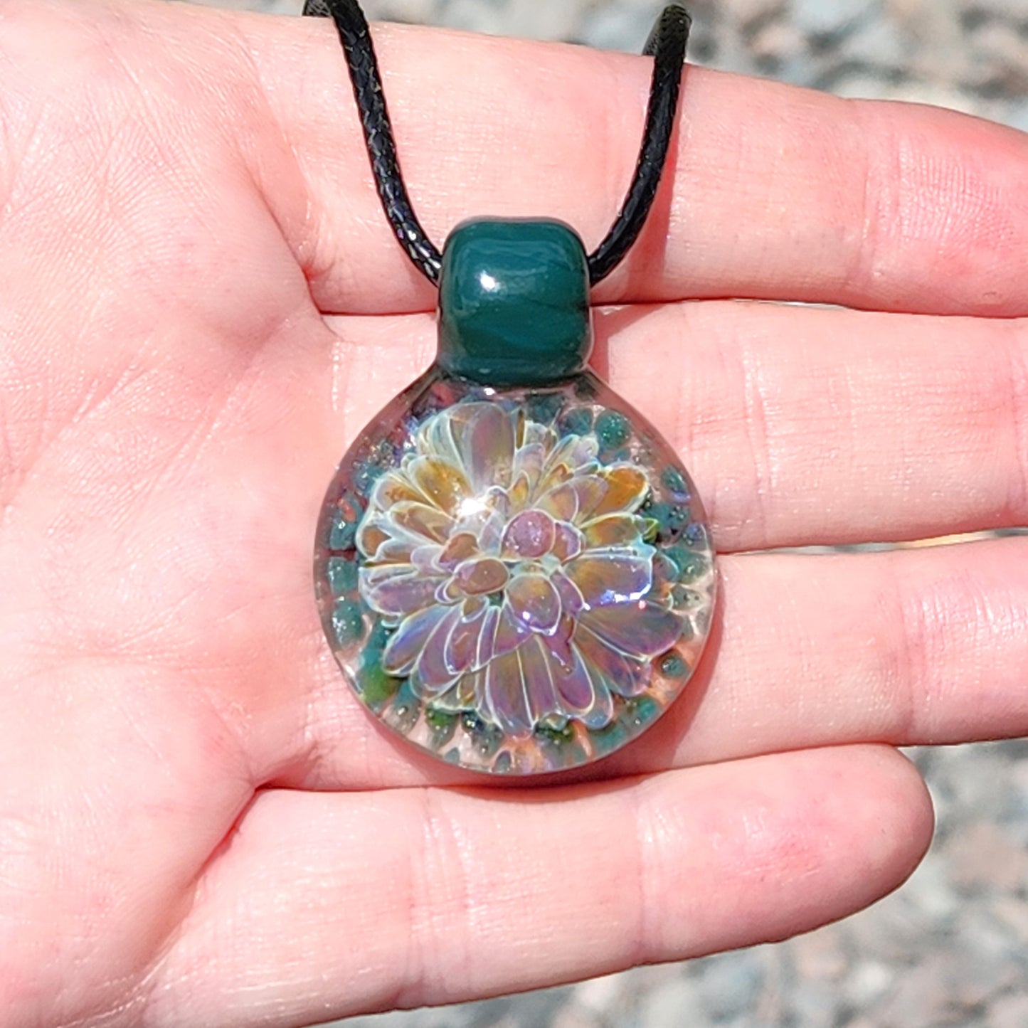 Small Handmade Glass Jewelry - Handblown Borosilicate Pendant