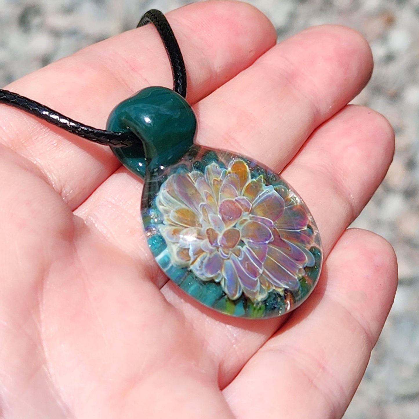 Small Handmade Glass Jewelry - Handblown Borosilicate Pendant