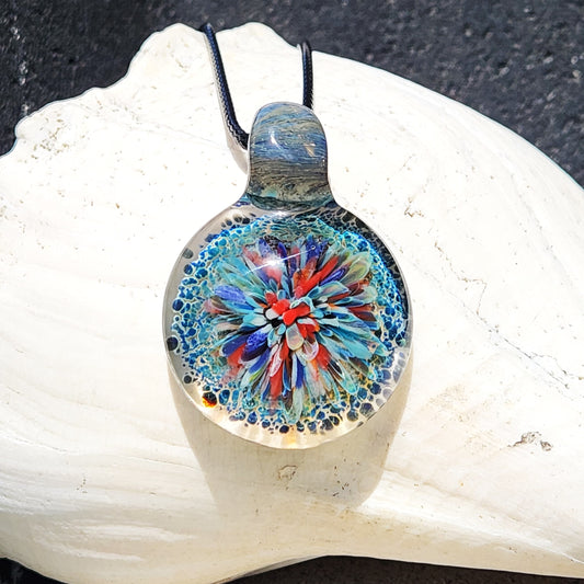 Large Pendant - Unique Handmade Blown Glass Pendant Necklace