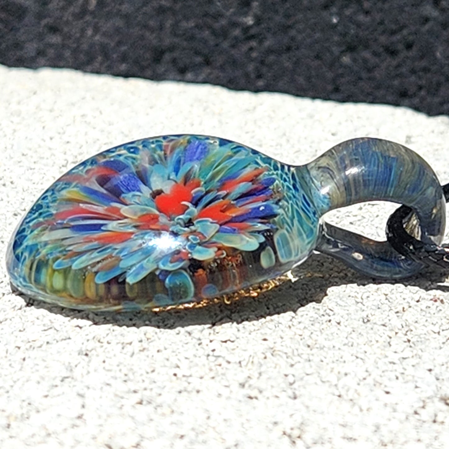 Large Pendant - Unique Handmade Blown Glass Pendant Necklace