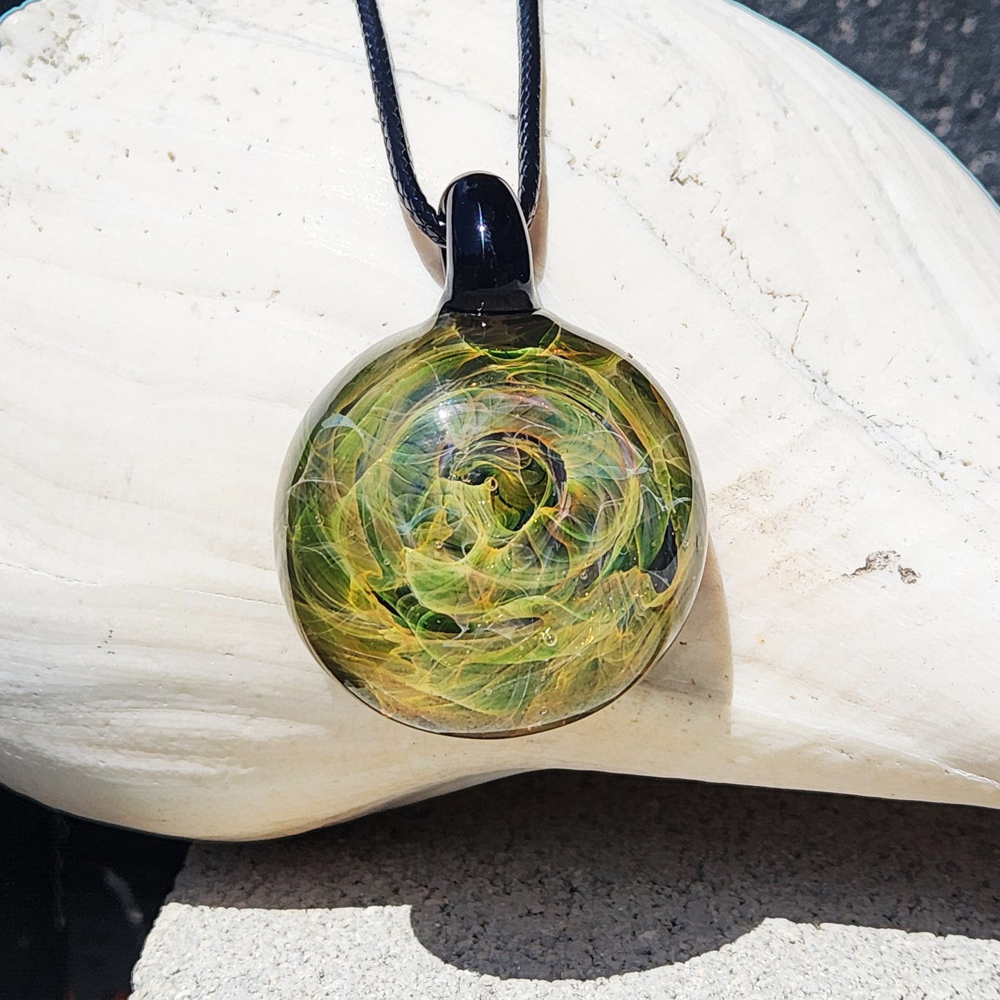 Blown Glass Necklace Jewelry Handmade